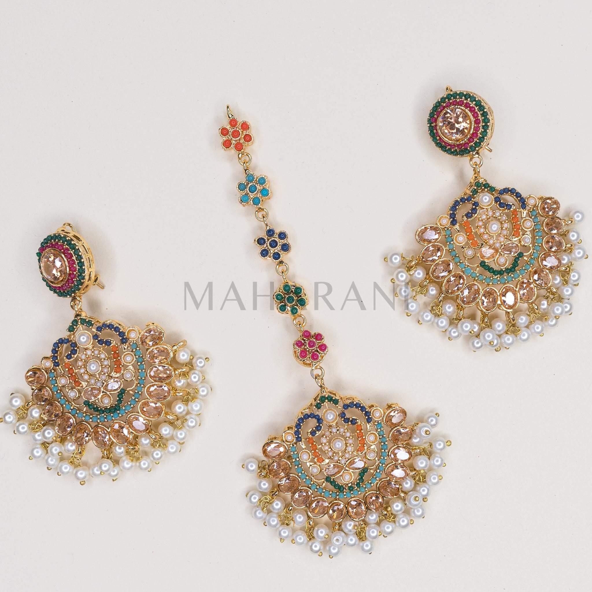 Earrings Tikka Set - MAHARANI