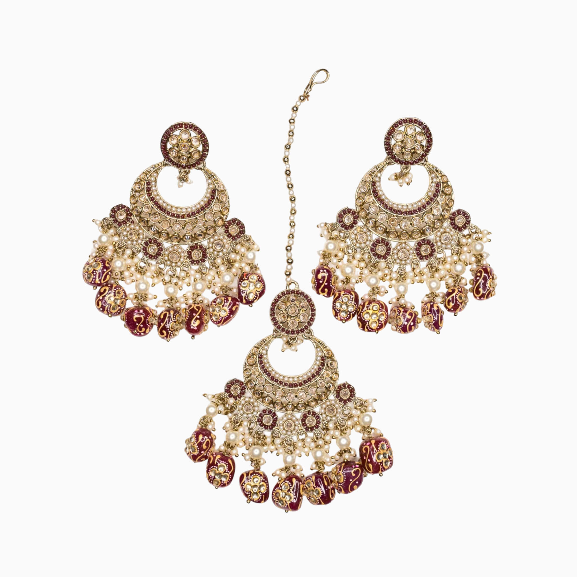 Buy Maang Tikka Earrings Set online at lowest price Starts at Rs.100/- only