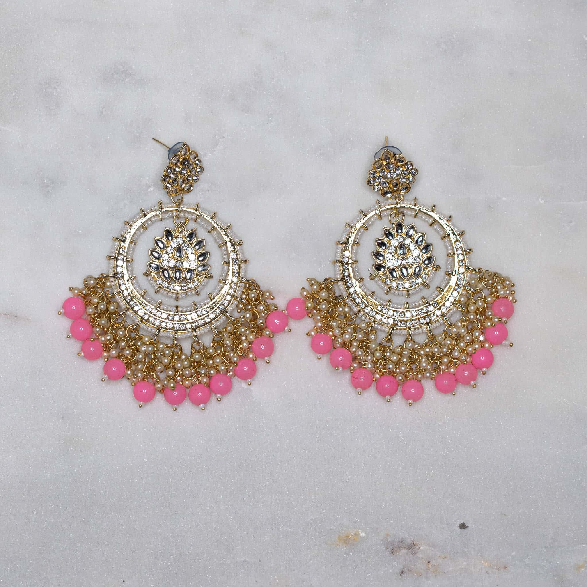Noor Earrings - Pink - MAHARANI